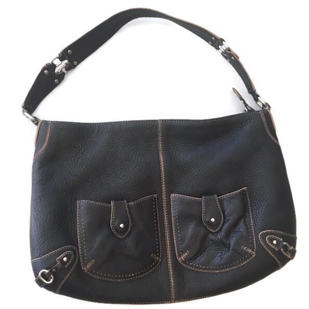 Cole Haan Villager Black and Tan Should Bag